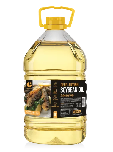 SOYFRY Chef's Choice deep frying soybean oil in a PET bottle with handle