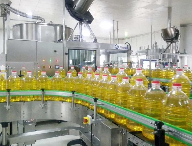 Vegetable oil bottling line